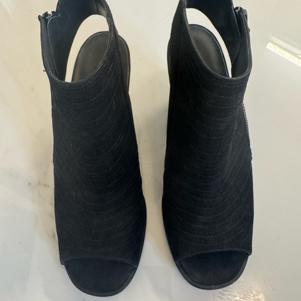 Paul Green Black Open-Toe Heels Bootie